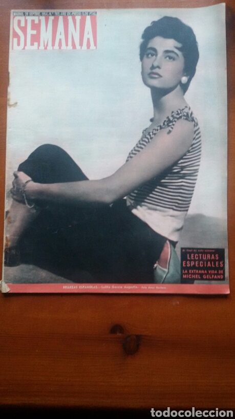 Coleccionismo de Revistas y Peri&oacute;dicos: Revista semana. N&uacute;mero 762. A&ntilde;o XV.28 de Septiembre de 1954.