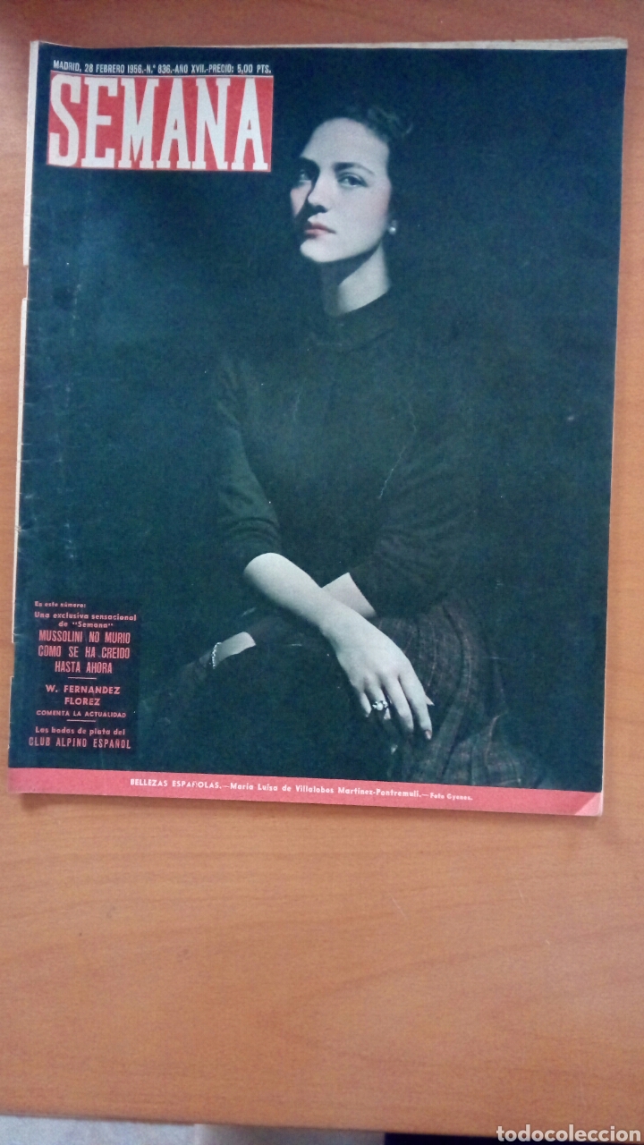 Coleccionismo de Revistas y Peri&oacute;dicos: Revista Semana n&deg;836. Febrero de 1956. Bellezas espa&ntilde;olas.