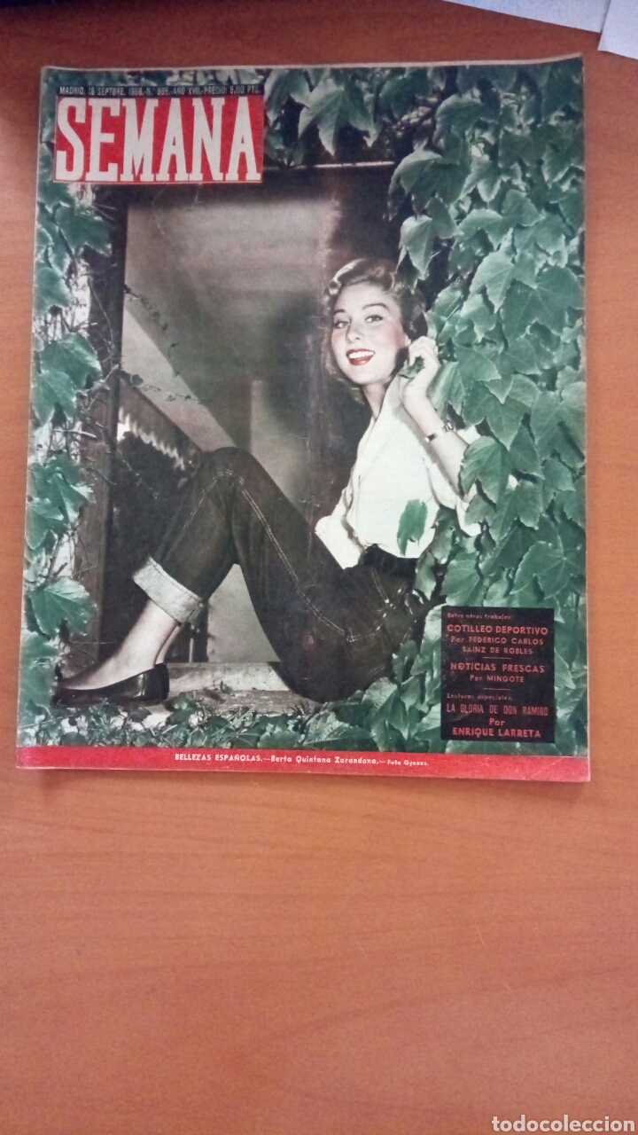 Coleccionismo de Revistas y Peri&oacute;dicos: Revista Semana n&deg;865 Septiembre de 1956. Bellezas espa&ntilde;olas