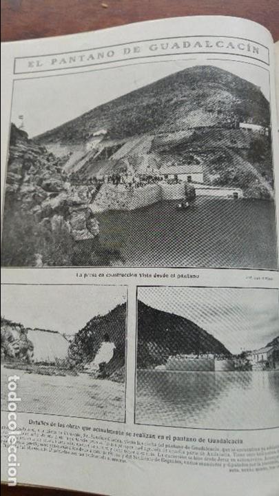 Collezionismo di Riviste e Giornali: EL PANTANO DE GUADALCACIN PRESA EMBALSE JEREZ HOJA A&Ntilde;O 1909