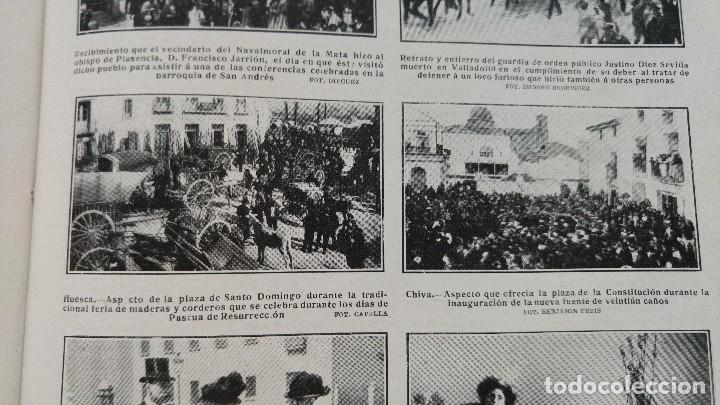 Collezionismo di Riviste e Giornali: CHIVA HUESCA NAVALMORAL DE LA MATA VALLADOLID HOJA A&Ntilde;O 1909