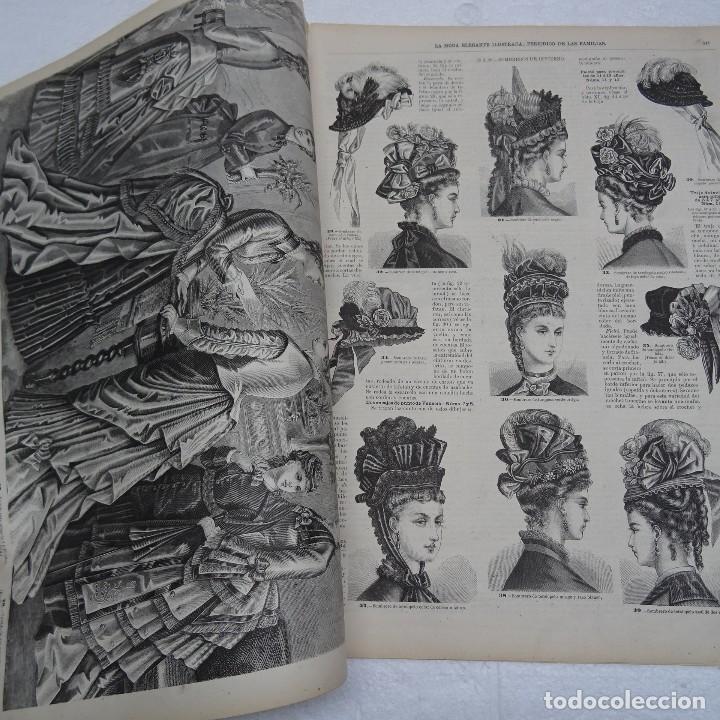 Sammeln von Zeitschriften und Zeitungen: LA MODA ELEGANTE 6 NOVIEMBRE.1874. GRABADO VESTIDOS DE INVIERNO PARA SE&Ntilde;ORAS Y NI&Ntilde;AS, SOMBREROS