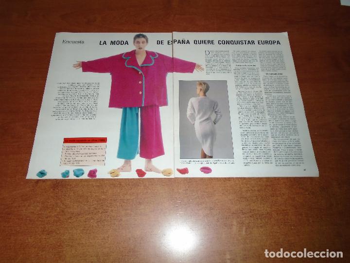 Coleccionismo de Revistas y Peri&oacute;dicos: RETAL PRENSA 1988: MODE DE ESPA&Ntilde;A. JORGE GONSALVES. JUANJO ROCAFORT. PAULA MARTEL. BLANCA SUELVES