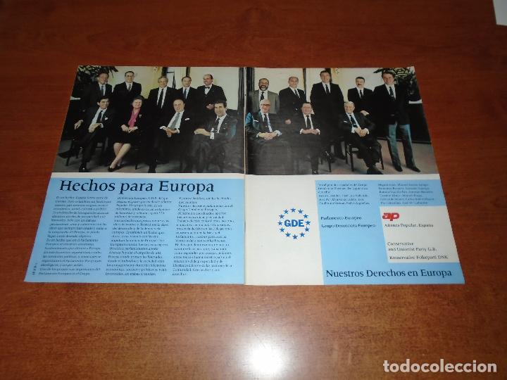 Coleccionismo de Revistas y Peri&oacute;dicos: RETAL PRENSA 1988: PUBLICIDAD ALIANZA POPULAR. PARLAMENTO EUROPEO.