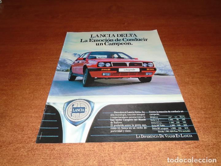 Coleccionismo de revistas y peri&oacute;dicos: RETAL PRENSA 1988: PUBLICIDAD LANCIA DELTA