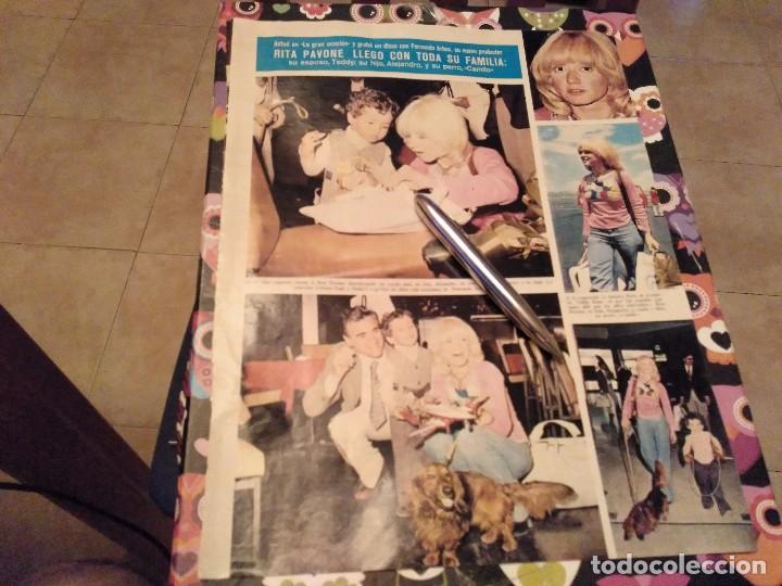 Collezionismo di Riviste e Giornali: ANTIGUO RECORTE REVISTA 1983 2 PAGINAS RITA PAVONE ACTUO LA GRAN OCASION Y GRABO UN DISCO