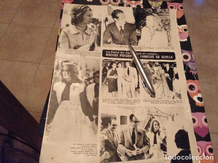 Coleccionismo de revistas y peri&oacute;dicos: ANTIGUO RECORTE REVISTA 1983 PAQUITA RICO,CARMEN ORDO&Ntilde;EZ,PAQUIRRI,BELMONTE TRASERA MANOLO SANTANA
