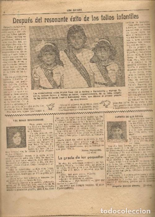 Coleccionismo de revistas y peri&oacute;dicos: LOS CHICOS 23 MARZO 1935, CON ARTICULO --DESPUES DEL RESONANTE &Eacute;XITO DE LAS FALLA INFANTILES