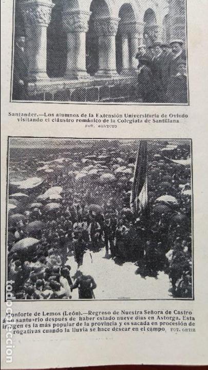 Collection Magazines and Newspapers: MONFORTE DE LEMOS LEON NUESTRA SE&Ntilde;ORA DE CASTRO CARABINEROS ENDARLAZA IRUN HOJA A&Ntilde;O 1909