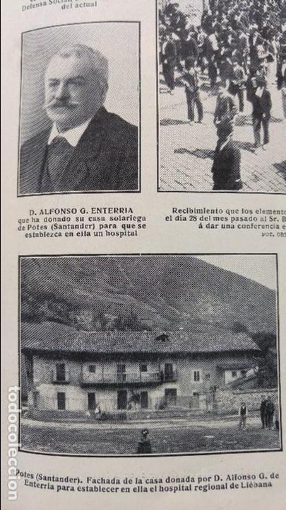 Collection Magazines and Newspapers: POTES HOSPITAL REGIONAL DE LIEBANA ALFONSO G. DE ENTERRIA SR. RIANCHO HOJA A&Ntilde;O 1909
