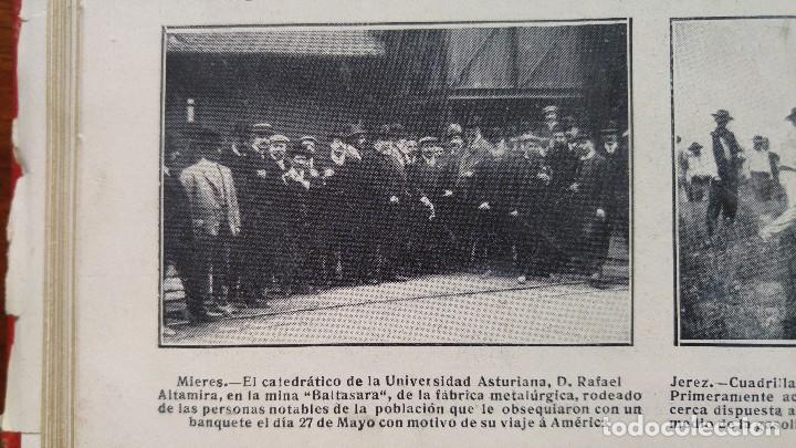 Collection Magazines and Newspapers: MIERES MINA -BALTASARA -FABRICA METALURGICA JEREZ CUADRILLA EXTINCION LANGOSTA HOJA A&Ntilde;O 1909