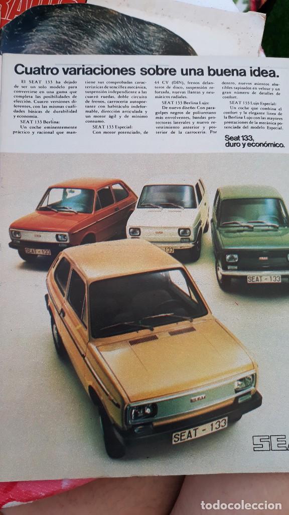 Coleccionismo de revistas y peri&oacute;dicos: ANUNCIO SEAT 133 ANUNCIO ORIGINAL VINTAGE