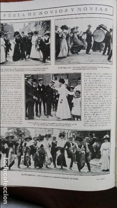 Collection Magazines and Newspapers: RONQUIERES EUCASSINES FERIA DE LOS NOVIOS Y NOVIAS FLANDES HOJA A&Ntilde;O 1909