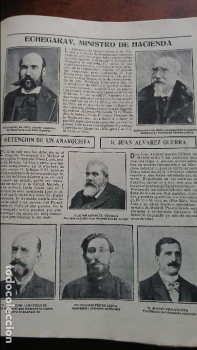 Collezionismo di Riviste e Giornali: ECHEGARAY MINISTRO DE HACIENDA 1873 Y 1905 .HOJA A&Ntilde;O 1905
