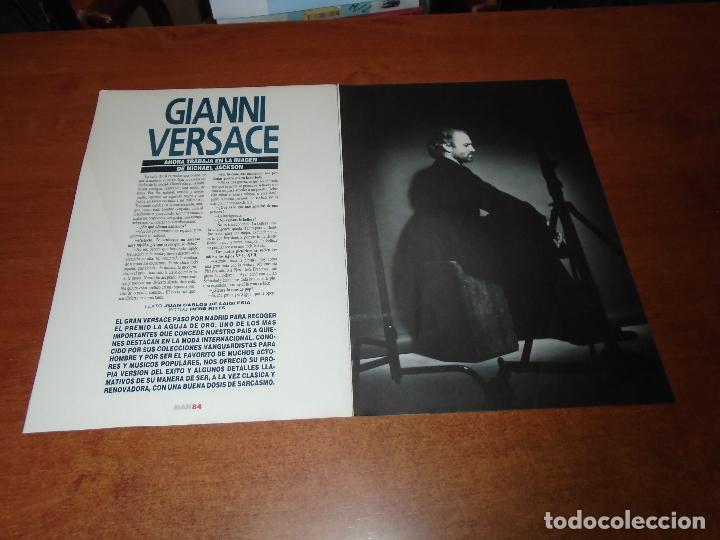 Coleccionismo de Revistas y Peri&oacute;dicos: RETAL PRENSA 1991: ENTREVISTA A GIANNI VERSACE. AHORA TRABAJA EN LA IMAGEN DE MICHAEL JACKSON