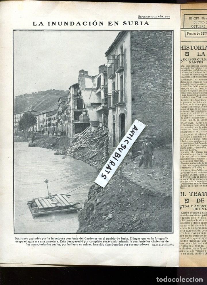 Sammeln von Zeitschriften und Zeitungen: REVISTA 1907 INUNDACIONES MANRESA SURIA CASTELLGALI SANT VICEN&Ccedil; DE CASTELLET FERROCARRIL BERGA TREN