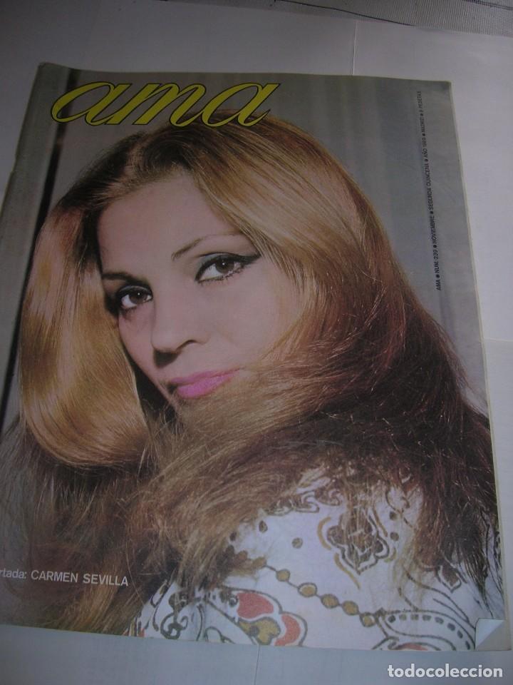 Coleccionismo de Revistas y Peri&oacute;dicos: ama, n&ordm; 239. A&ntilde;o 1969. Carmen Sevilla. Principe Karim. Vegadeo. Joselito. Peter O'toole. Jane Fonda.