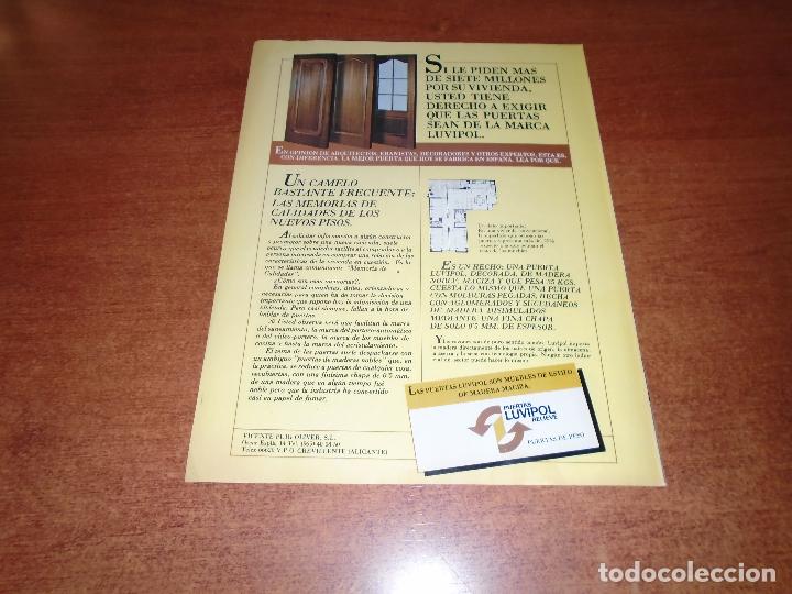 Intercambiar sin embargo amplitud publicidad en prensa 1982: puertas luvipol - Compra venta en todocoleccion