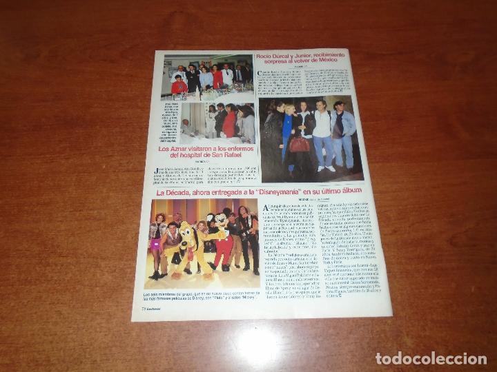 Coleccionismo de Revistas y Peri&oacute;dicos: RETAL PRENSA 1996: ROC&Iacute;O DURCAL Y JUNIOR RECIBIDOS POR SUS HIJOS