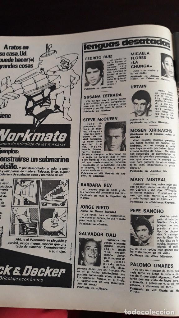 Coleccionismo de Revistas y Peri&oacute;dicos: SALVADOR DALI PEPE SANCHO PEDRO RUIZ LA CHUNGA STEVE MCQUEEN URTAIN