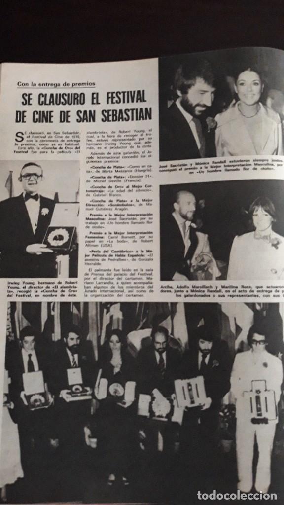Collectionnisme de Revues et Journaux: festival de cine de san sebastian 1978 monica randall jose sacristan