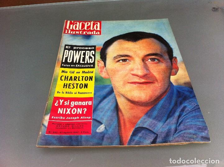 Coleccionismo de Revistas y Peri&oacute;dicos: REVISTA (GACETA ILUSTRADA) N&ordm; 203. 1960. CHARLTON HESTON - &iquest;Y SI GANARA NIXON?