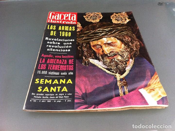 Coleccionismo de Revistas y Peri&oacute;dicos: REVISTA (GACETA ILUSTRADA) N&ordm; 183. 1960. SEMANA SANTA.  TERREMOTOS...