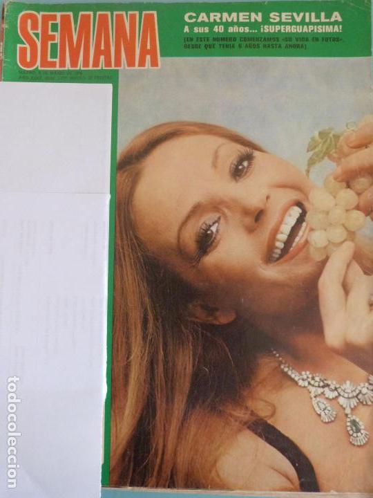 Coleccionismo de Revistas y Peri&oacute;dicos: RECORTE FOTO DE CARMEN SEVILLA REVISTA SEMANA N&ordm; 1777
