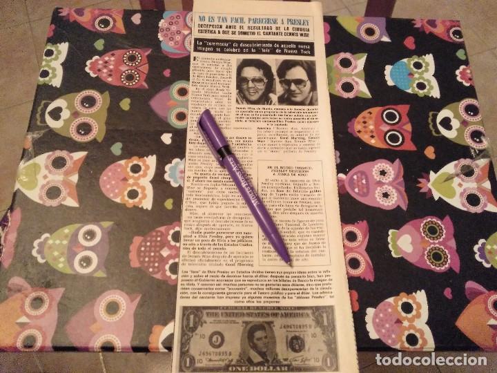 Coleccionismo de revistas y peri&oacute;dicos: ANTIGUO RECORTE REVISTA 1978 NO ES TAN FACIL PARECERSE A ELVIS PRESLEY OPERACION DENNIS WISE