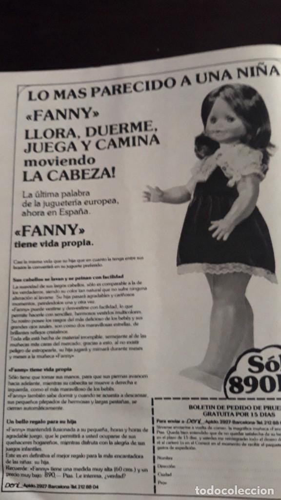 Coleccionismo de Revistas y Peri&oacute;dicos: ANUNCIO MU&Ntilde;ECA FANNY