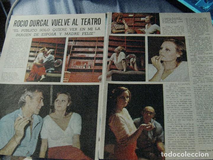Coleccionismo de Revistas y Peri&oacute;dicos: ROC&Iacute;O D&Uacute;RCAL VUELVE AL TEATRO RECORTE REVISTA MISS 1975
