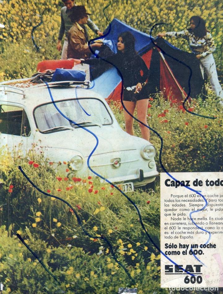 Coleccionismo de revistas y peri&oacute;dicos: SEAT 600  1971    HOJA REVISTA