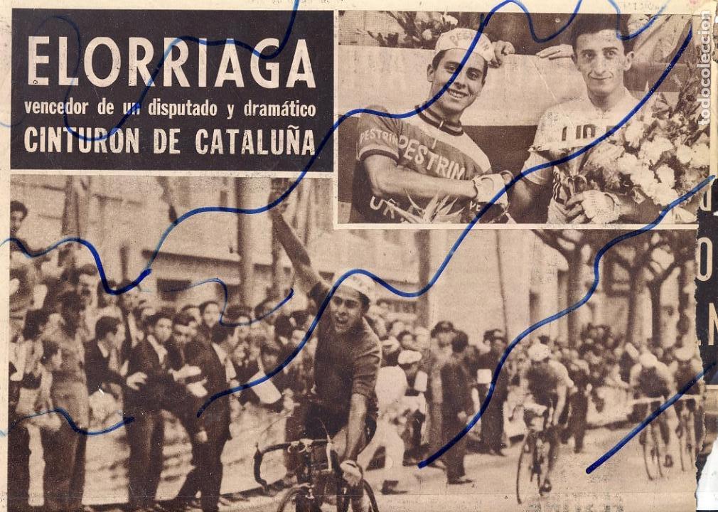 Coleccionismo de Revistas y Peri&oacute;dicos: CICLISMO 1965 ELORRIAGA  INTURON DE CATALU&Ntilde;A  HOJA REVISTA