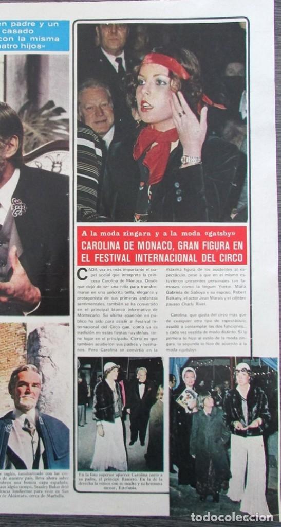 Coleccionismo de Revistas y Peri&oacute;dicos: RECORTE SEMANA 1822 1975 CAROLINA DE MONACO EN EL FESTIVAL INTERNACIONAL DEL CIRCO