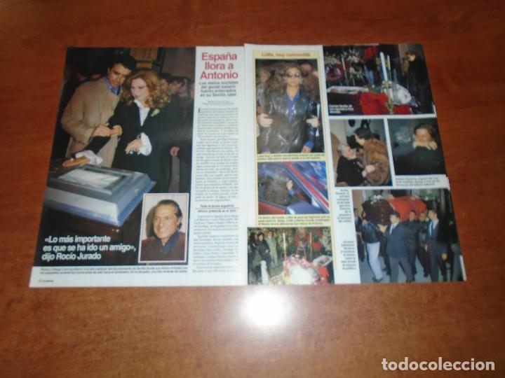 Coleccionismo de Revistas y Peri&oacute;dicos: RETAL REVISTA 1996: FALLECIMIENTO ANTONIO EL BAILAR&Iacute;N. ROC&Iacute;O JURADO. CARMINA ORDO&Ntilde;EZ. SARA MONTIEL