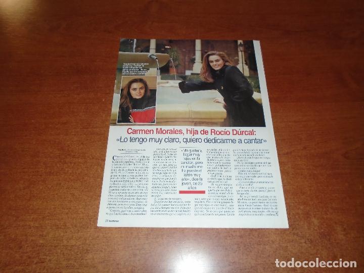 Coleccionismo de Revistas y Peri&oacute;dicos: RETAL REVISTA 1996: CARMEN MORALES, HIJA DE ROC&Iacute;O DURCAL.