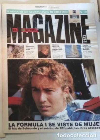 Coleccionismo de Revistas y Peri&oacute;dicos: MAGAZINE EL MUNDO N&ordm; 123 A&Ntilde;O 1992, FORMULA 1 GIOVANNA AMATI FITTIPALDI BELMONDO, BOADELLA