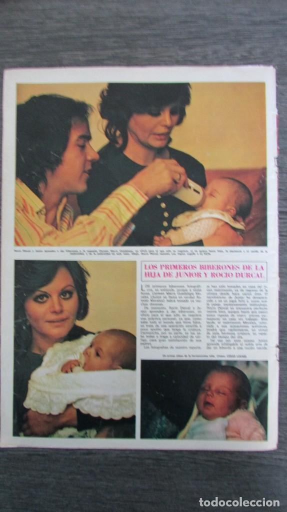Coleccionismo de Revistas y Peri&oacute;dicos: RECORTE PRENSA LOS PRIMEROS BIBERONES DE LA HIJA DE JUNIOR Y ROCIO DURCAL