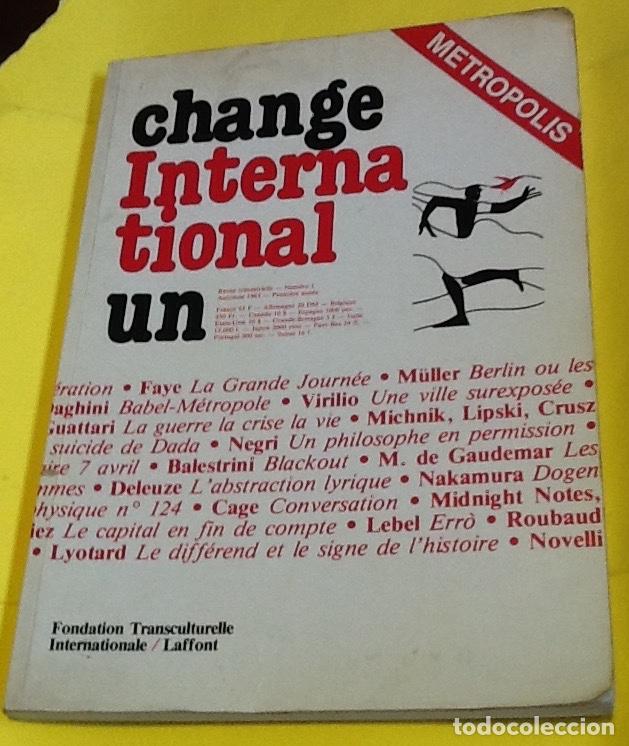 Colecionismo de Revistas e Jornais: Change international 1. 1983. Foundation Transculturelle. Guattari, Deleuze, Balestrini, Lyotard...