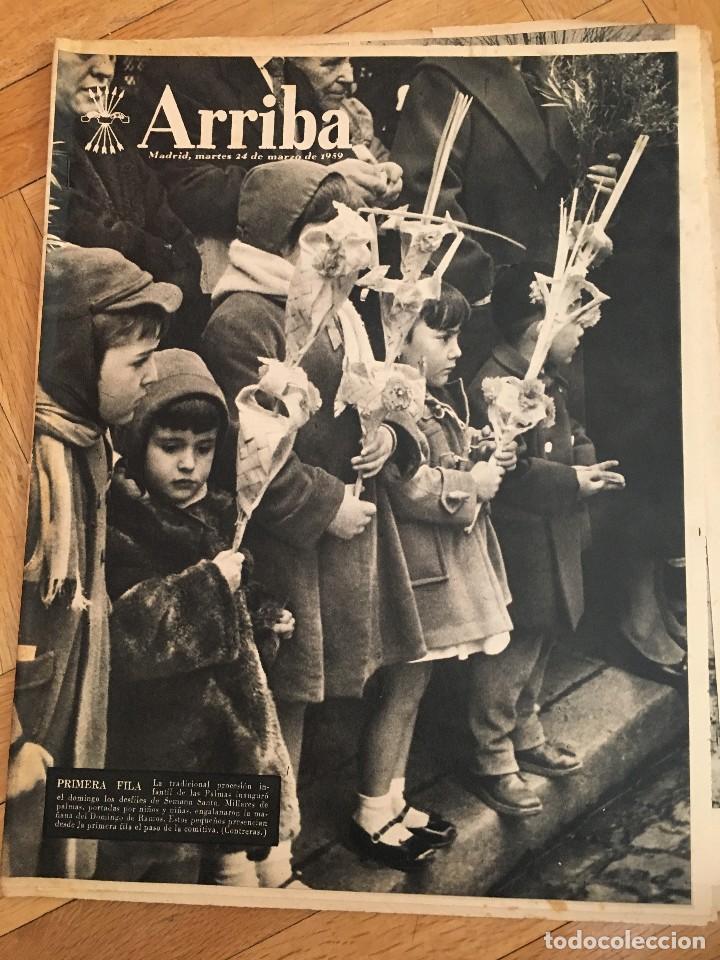 Sammeln von Zeitschriften und Zeitungen: ARRIBA (24-3-59) DOMINGO RAMOS EN MADRID GINA LOLLOBRIGIDA II GRAN PREMIO DE ESQUI EN NAVACERRADA
