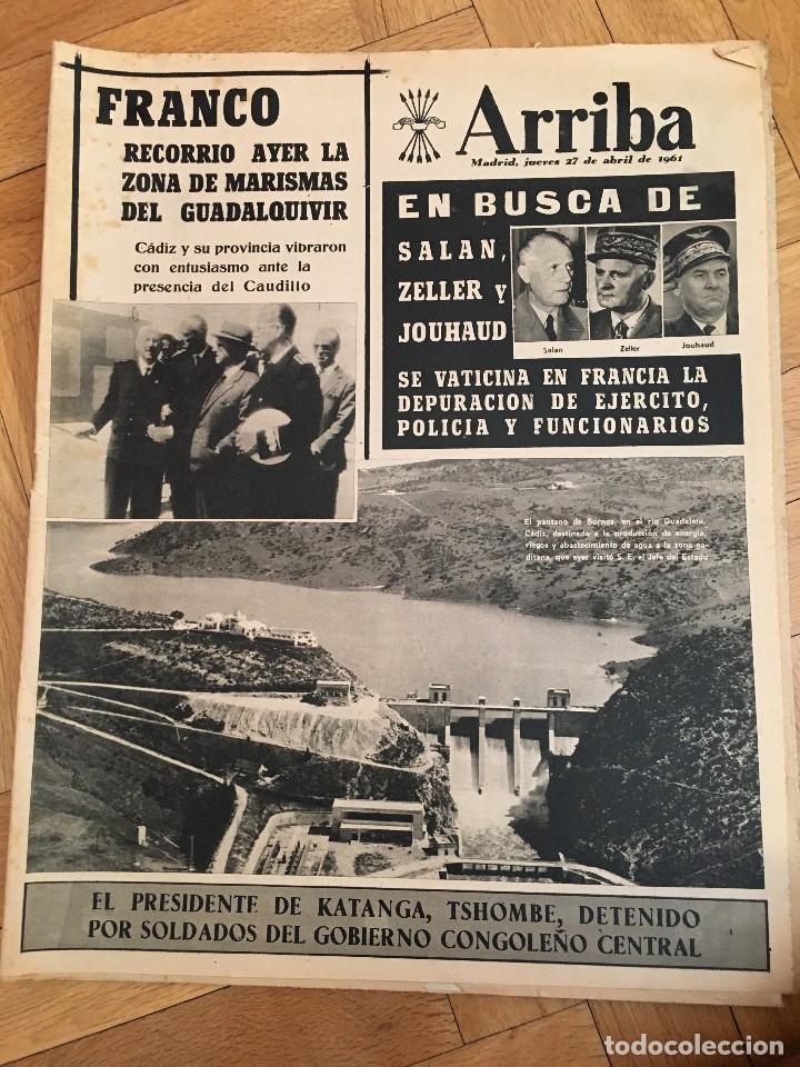 Collection Magazines and Newspapers: ARRIBA (27-4-61) FRANCO EN LAS MARISMAS DEL GUADALQUIVIR BARCELONA HAMBURGO DESEMPATE FUTBOL
