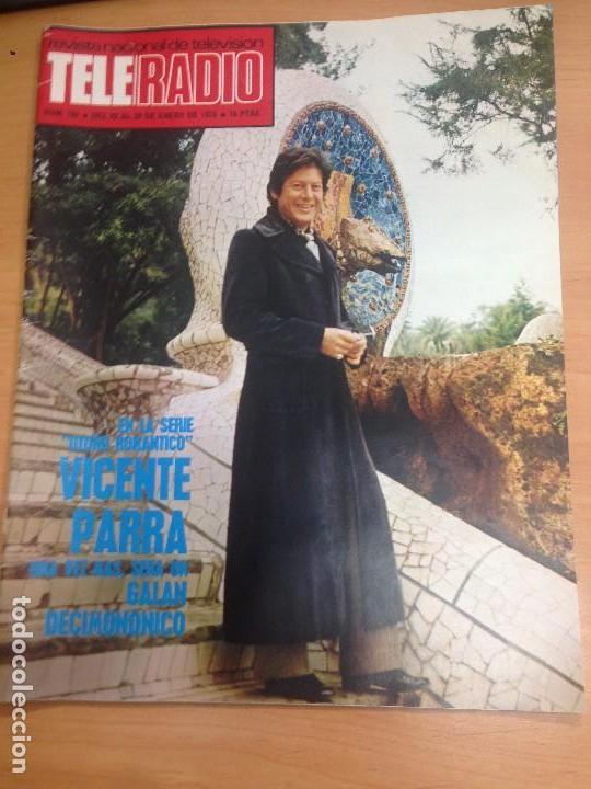 Colecionismo de Revistas e Jornais: REVISTA TELERADIO N&ordm;787 ENERO 1973 VICENTE PARRA