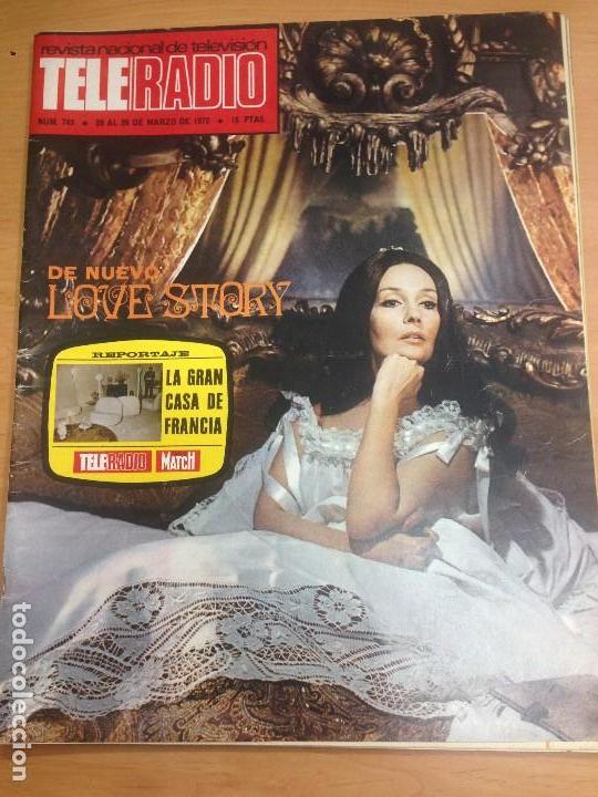 Colecionismo de Revistas e Jornais: REVISTA TELERADIO N&ordm;743 MARZO 1972
