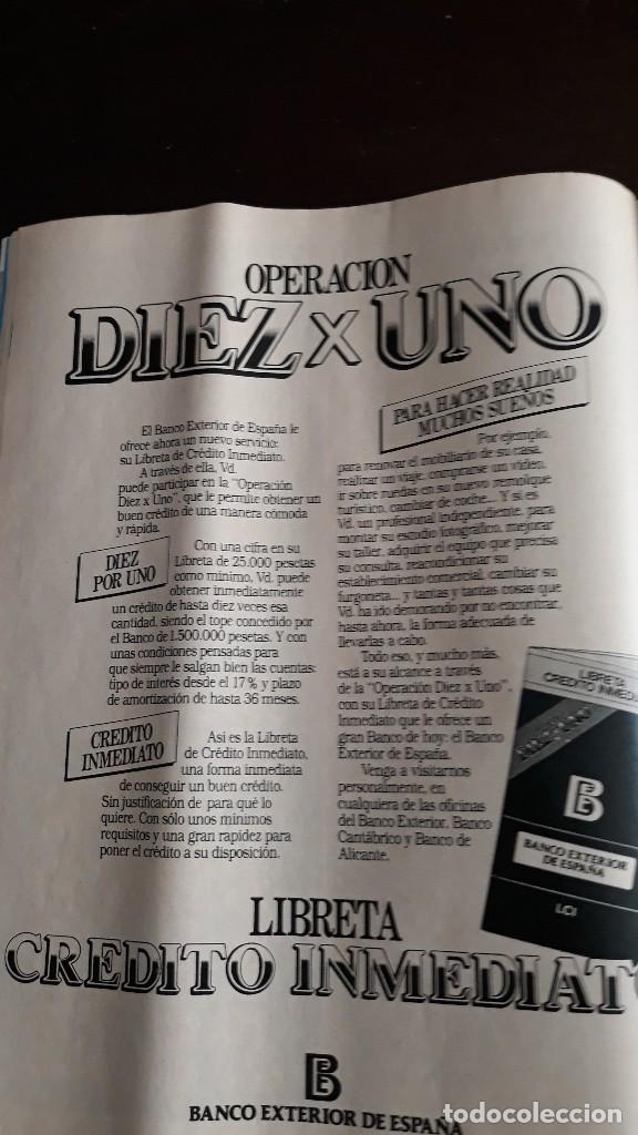 Collection Magazines and Newspapers: ANUNCIO banco exterior de espa&ntilde;a libreta credito inmediato