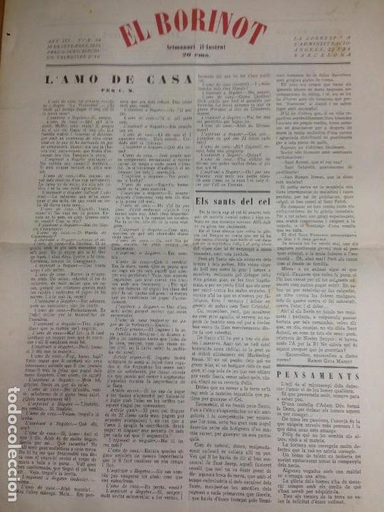 Colecionismo de Revistas e Jornais: REVISTA SETMANARI EL BORINOT 1925 N&ordm;94