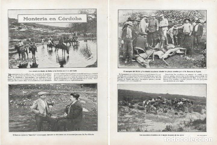 Sammeln von Zeitschriften und Zeitungen: 1908 HOJAS REVISTA SIERRA DE C&Oacute;RDOBA MONTER&Iacute;A RAFAEL GUERRA MARQU&Eacute;S DEL M&Eacute;RITO ROMERO DE TEJADA