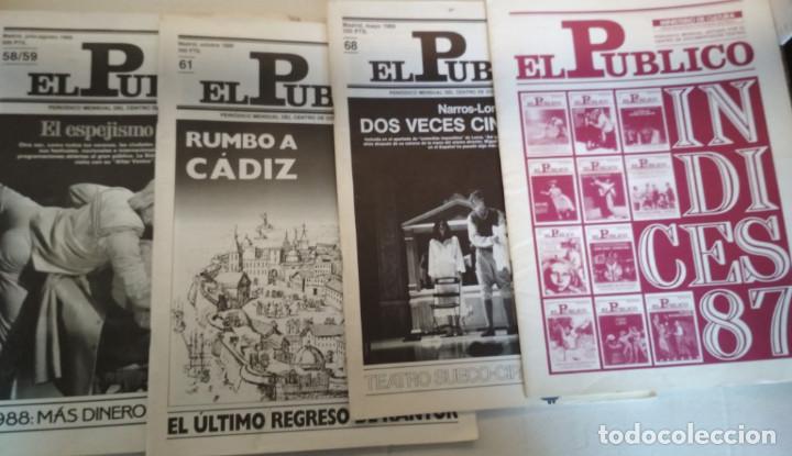 Coleccionismo de Revistas y Peri&oacute;dicos: LOTE DE 4 REVISTAS, EL PUBLICO PERIODICO MENSUAL DOCUMENTACION TEATRAL INDICES 1987 88 89