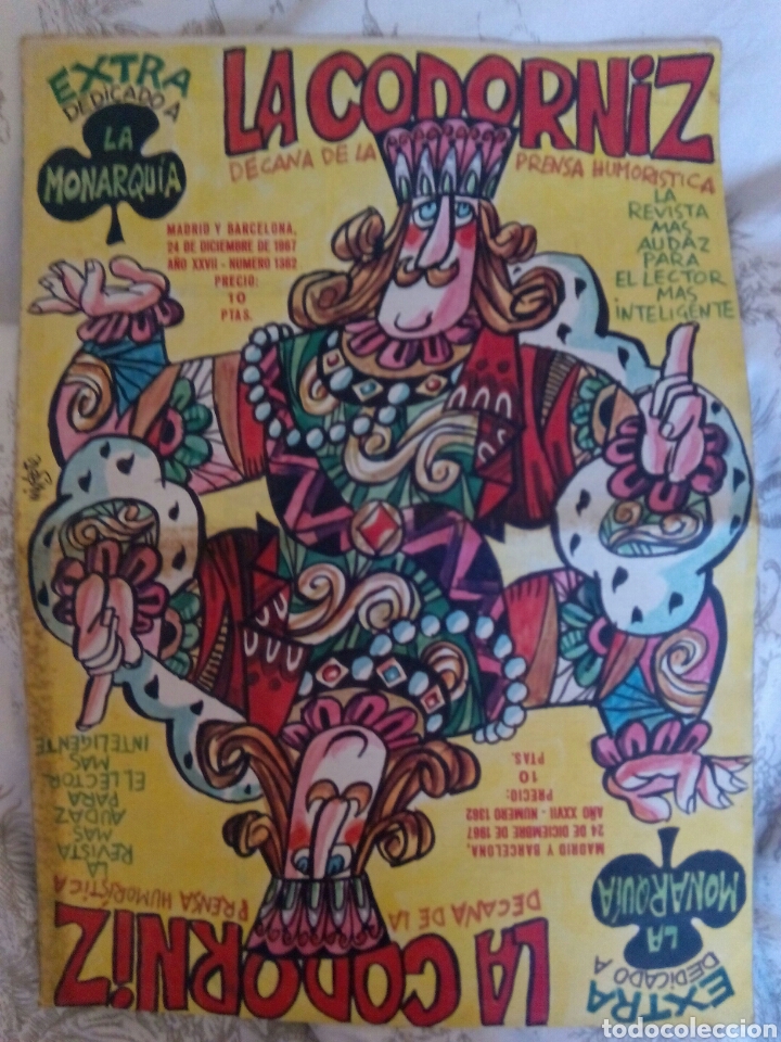 Coleccionismo de Revistas y Peri&oacute;dicos: La Codorniz. Extra monarqu&iacute;a. N.1362. 24 dic. 1967