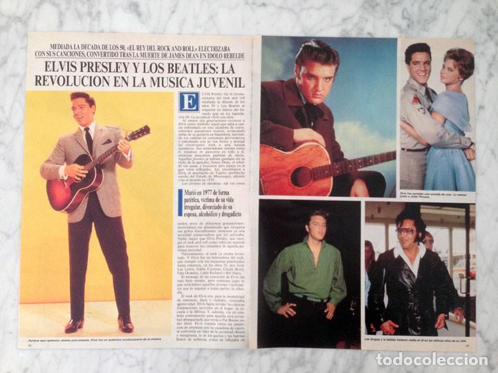Coleccionismo de revistas y peri&oacute;dicos: REPORTAJE - ELVIS PRESLEY Y LOS BEATLES