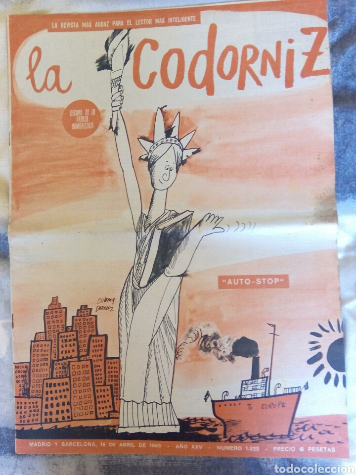 Coleccionismo de Revistas y Peri&oacute;dicos: La Codorniz. N. 1222. 18 abril 1965